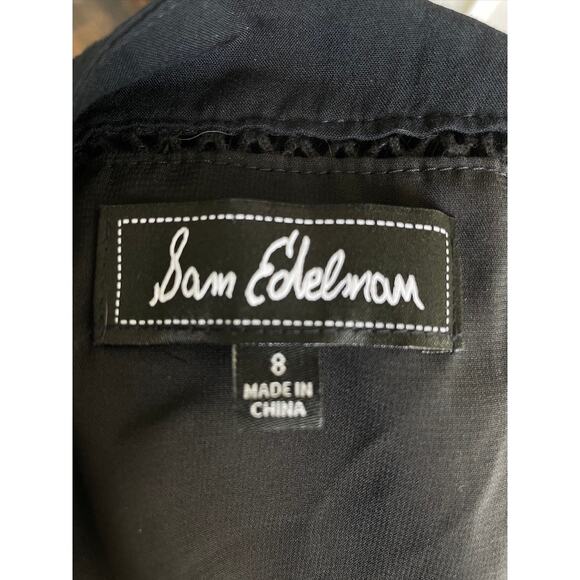 Sam Edelman Black Lace Crochet Trim Dress - Picture 14 of 15